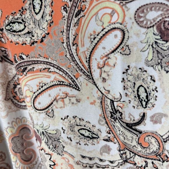 SHEIN paisley summer spring dress orange size XL - Picture 3 of 12